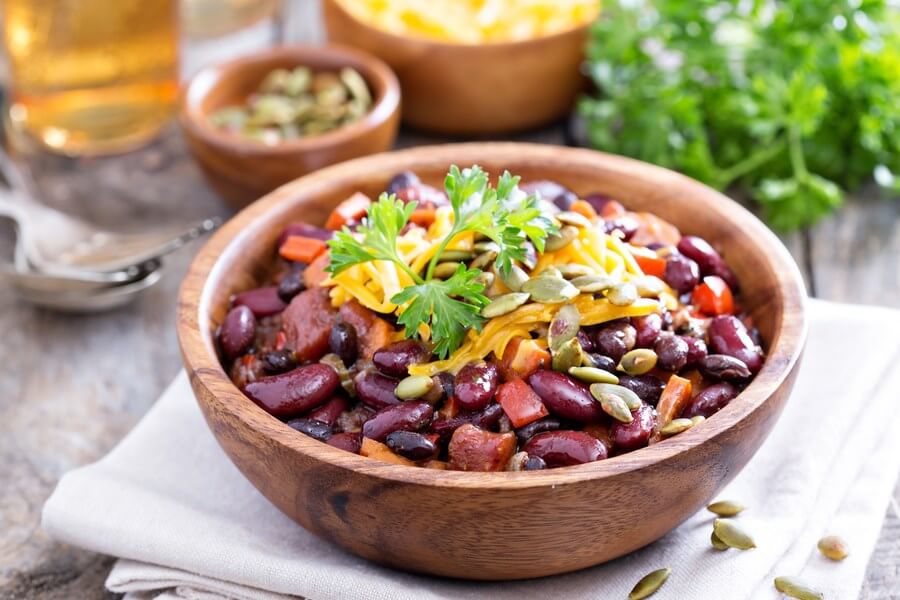 Vegetarian Chili Hearty and Healthy - DP